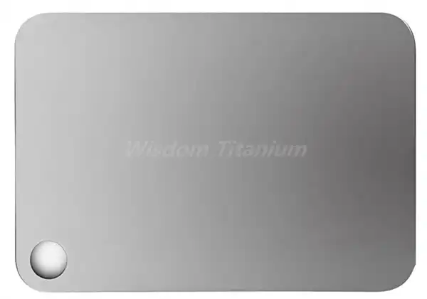 100% pure titanium cutting board